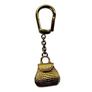 Judith Leiber Vintage gold tone keychain‎ with Purse